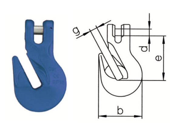 Gancio accorciatore a forcella grado 100