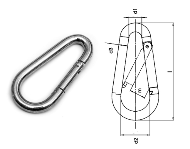 Moschettone DIN 5299 FORM B